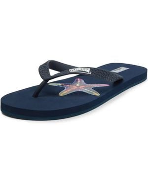 Vilebrequin Vbq Line Flip Flops - Blue