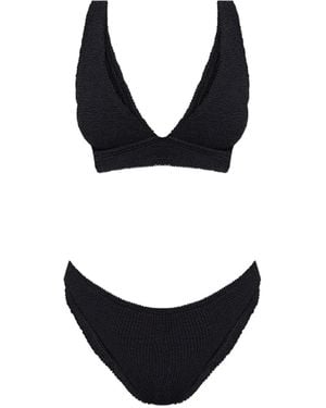 Hunza G Carla テクスチャード ビキニ - ブラック