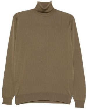 John Smedley Cherwell Turtleneck Sweater - Natural