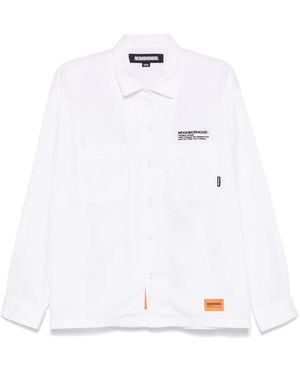 Neighborhood Cordlane Work Shirt - White