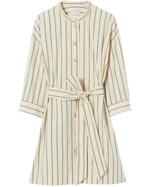 Claudie Pierlot Fitted Cotton Shirt Dress - Natural