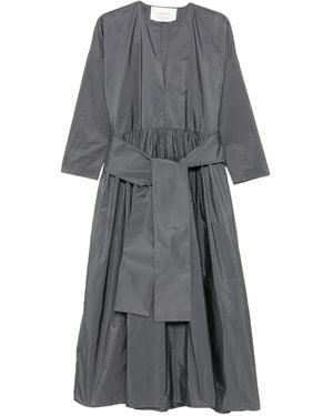 Co.Go Belted Gathered Dress - Grey