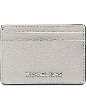 Michael Kors Logo-Plaque Card Holder - Grey