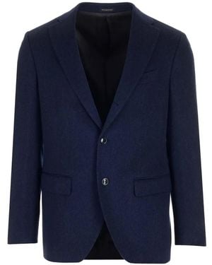Al Duca d'Aosta Single-Breasted Notch-Lapel Blazer - Blue