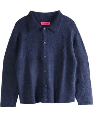 The Elder Statesman Camisa con cuello con botones - Azul