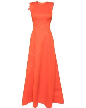 Saiid Kobeisy Robe Longue À Fleurs - Red