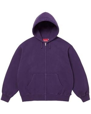 Supreme Cut-Out Zip-Up Hoodie - Purple