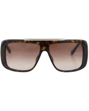 McQueen Oversize-Frame Sunglasses - Brown