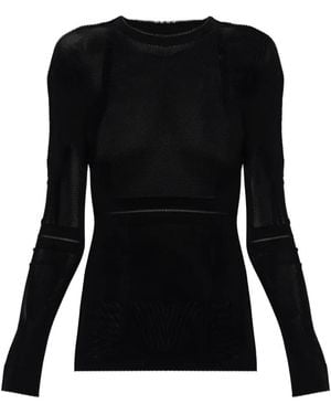 Issey Miyake Long-Sleeve Top - Black