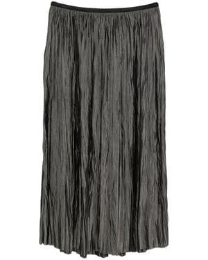 Roberto Collina Pleated Midi Skirt - Gray
