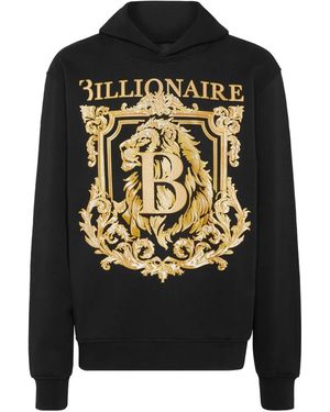 Billionaire ロゴ パーカー - ブラック