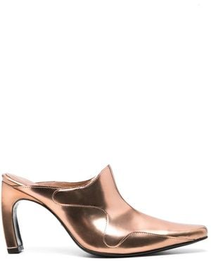 Eckhaus Latta Mules Con Inserti - Marrone
