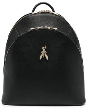 Patrizia Pepe Rucksack Mit Logo-Schild - Schwarz