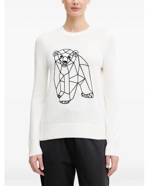 EA7 Pull En Laine - White