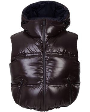 Aztech Mountain Gilet Imbottito Snowbird Con Cappuccio - Nero