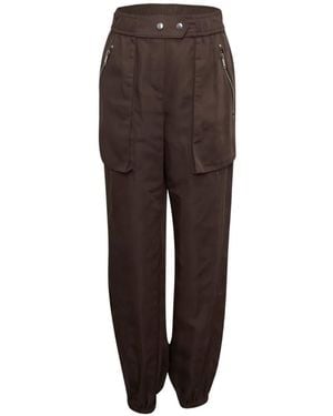 3.1 Phillip Lim Elasticated Cargo Pants - Brown