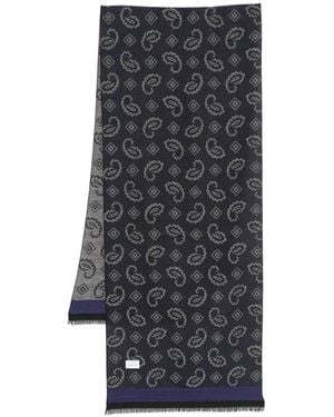 Manuel Ritz Paisley-Jacquard Scarf - Grey