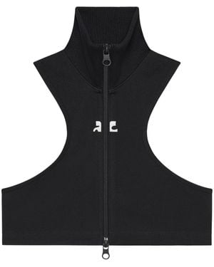 Courreges クロップド ジャケット - ブラック