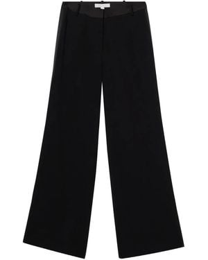 Brooks Brothers Tuxedo Wide-Leg Trousers - Black
