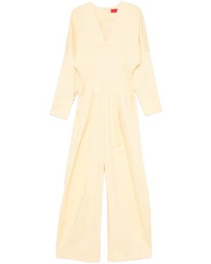 Thelatest Mono Con Cuello En V - Blanco
