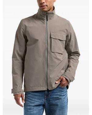 Didriksons Tyler High-Neck Flap-Pocket Jacket - Grey