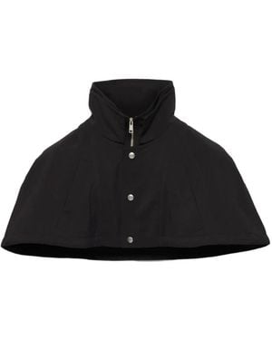 Prada Technical Fabric Capelet - Black