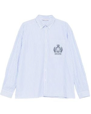Joshua Sanders Smiley Leisure Club Striped Shirt - Blue