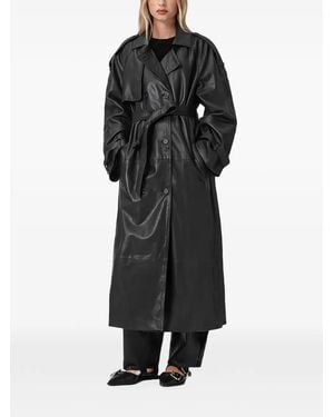 AllSaints Reed Belted Trench Coat - Black