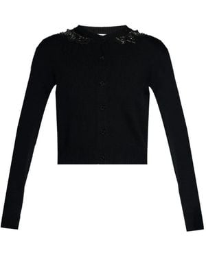 Erdem Embellished Cardigan - Black