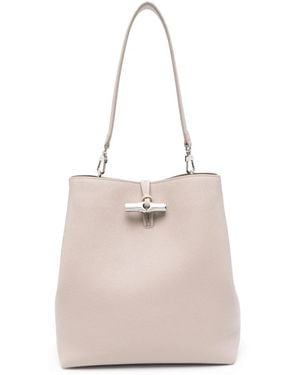 Longchamp Sac Porté Épaule Le Roseau Médium - Neutre