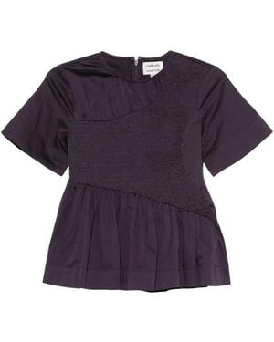 Damson Madder Haut Froncé Emmy Couleur Prune - Blue