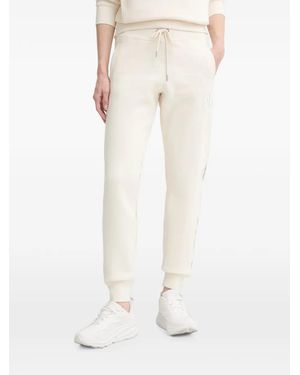 DKNY Logo-Patch Track Trousers - White
