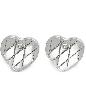 COACH Heart Design Earrings - White