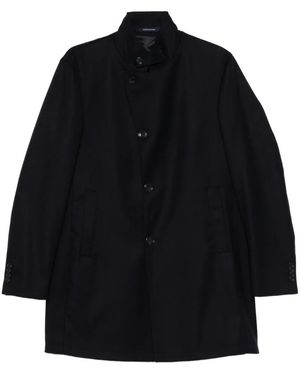 Tagliatore Cappotto Con Colletto Alla Coreana - Blu