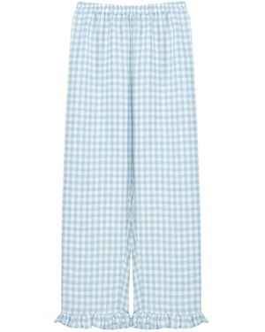 Sleeper Linen-Blend Trousers - Blue