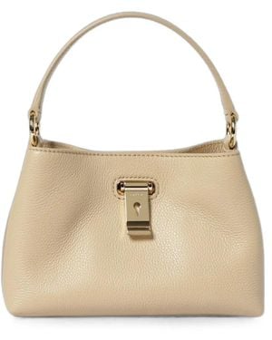 Bally Mini Lock Me Tote Bag - Natural
