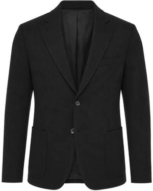 Paolo Pecora Single-Breasted Peaked-Lapel Blazer - Black