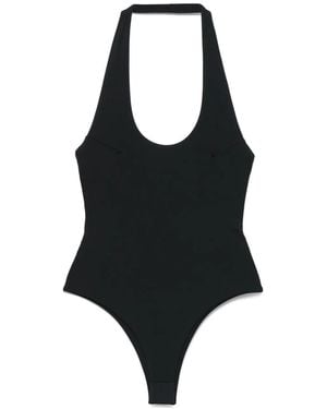 Patrizia Pepe Badpak Met Logoplakkaat - Zwart