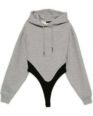 Mugler Body con capucha - Gris