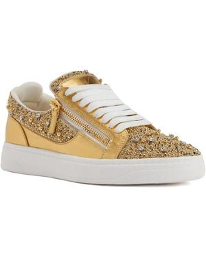 Giuseppe Zanotti Verzierte Low-Top-Sneakers - Natur