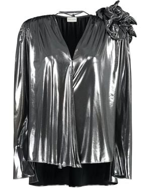 Magda Butrym V-Neck Blouse - Black