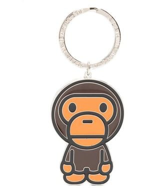 A Bathing Ape Baby Milo Keyring - White
