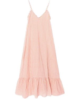 Xirena Robe Volantée Taytum À Carreaux Vichy - Pink