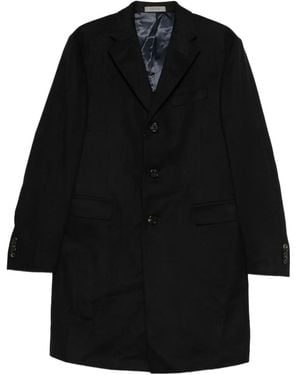 Corneliani Single-Breasted Coat - Black