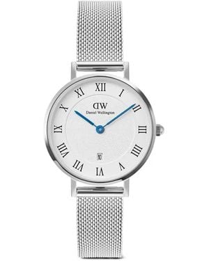 Daniel Wellington Petite Roman Numerals Date 28Mm - White