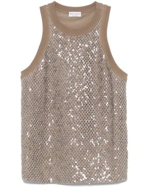 Brunello Cucinelli Top - Gray
