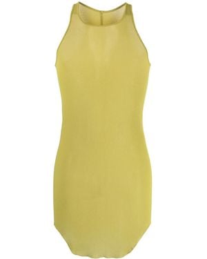 Rick Owens Round-Neck Racerback Tank Top - Yellow
