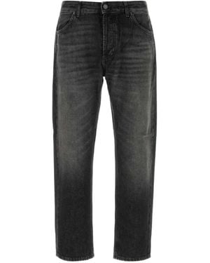PT Torino Faded Straight-Leg Jeans - Black