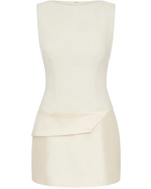 Rachel Gilbert Drapiertes Rikki Minikleid - Weiß