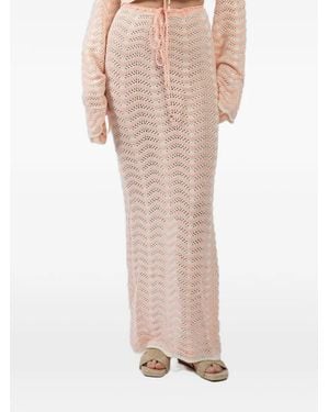 Bananhot Miana Knitted Skirt - Pink